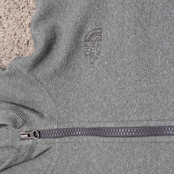The North Face Boys Zip Up Fleece Hooded Jacket Gray Size Large - Picture 2 of 10